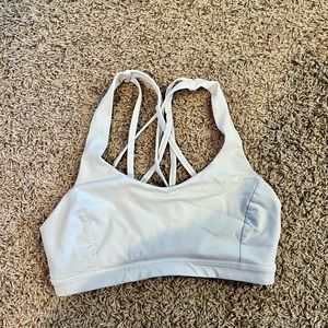 White LuLuLemon Bra Size 6